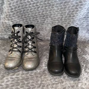 Two pair girls size 3 boots